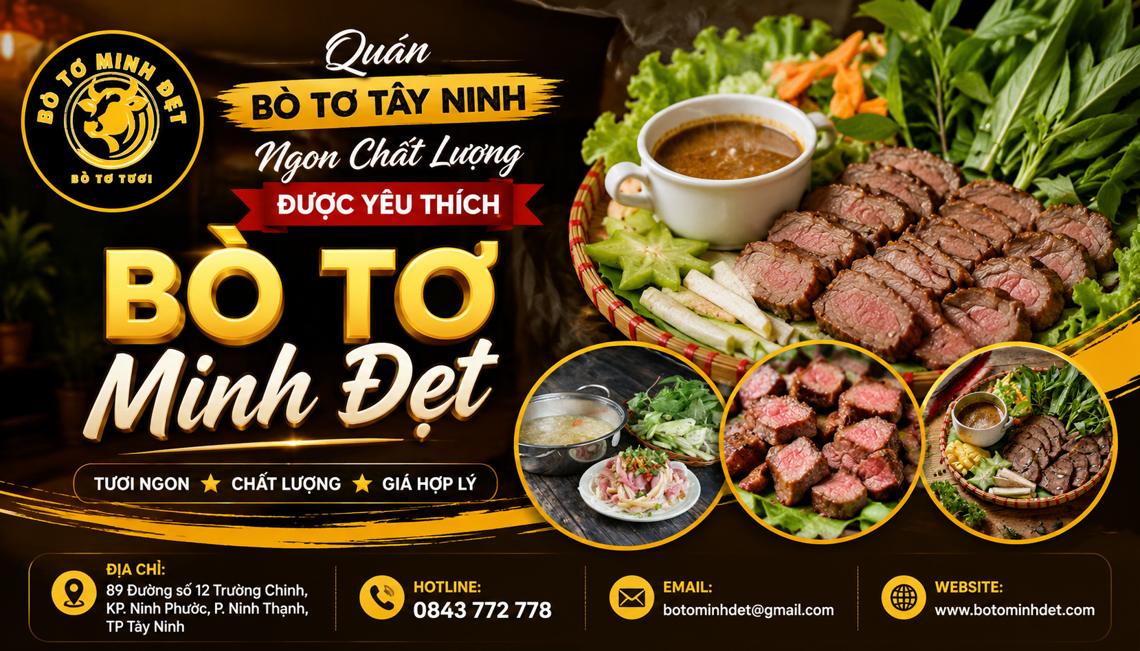 quán bò tơ Tây Ninh ngon chất lượng